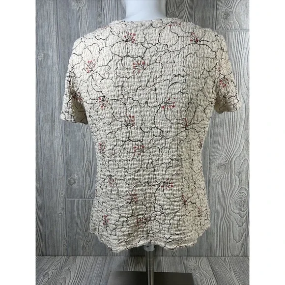 Croft & Barrow Floral Short Sleeve Shirt Daughter Mother Sister Womens SZ PL - Picture 2 of 8